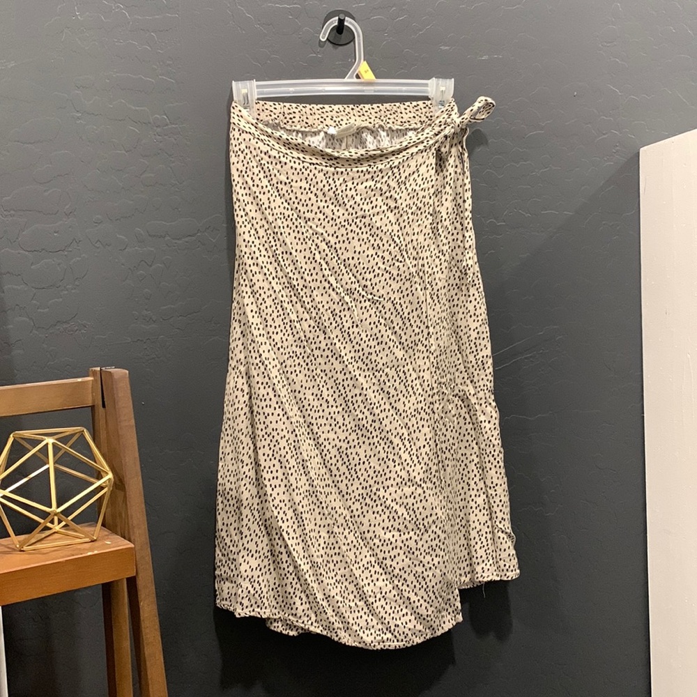 Printed Wrap Skirt